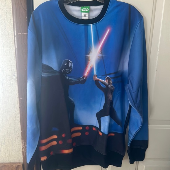 Star Wars Other - STAR WARS (DISNEY) MEN'S FAMILY FIGHT GRAPHIC SWEATSHIRT: NWOT: SZ M